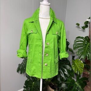 🛍️NEW. Appleseeds 98% Cotton 2% Spandex lightweight shirt style jacket.